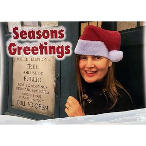 Signed Christmas postcard